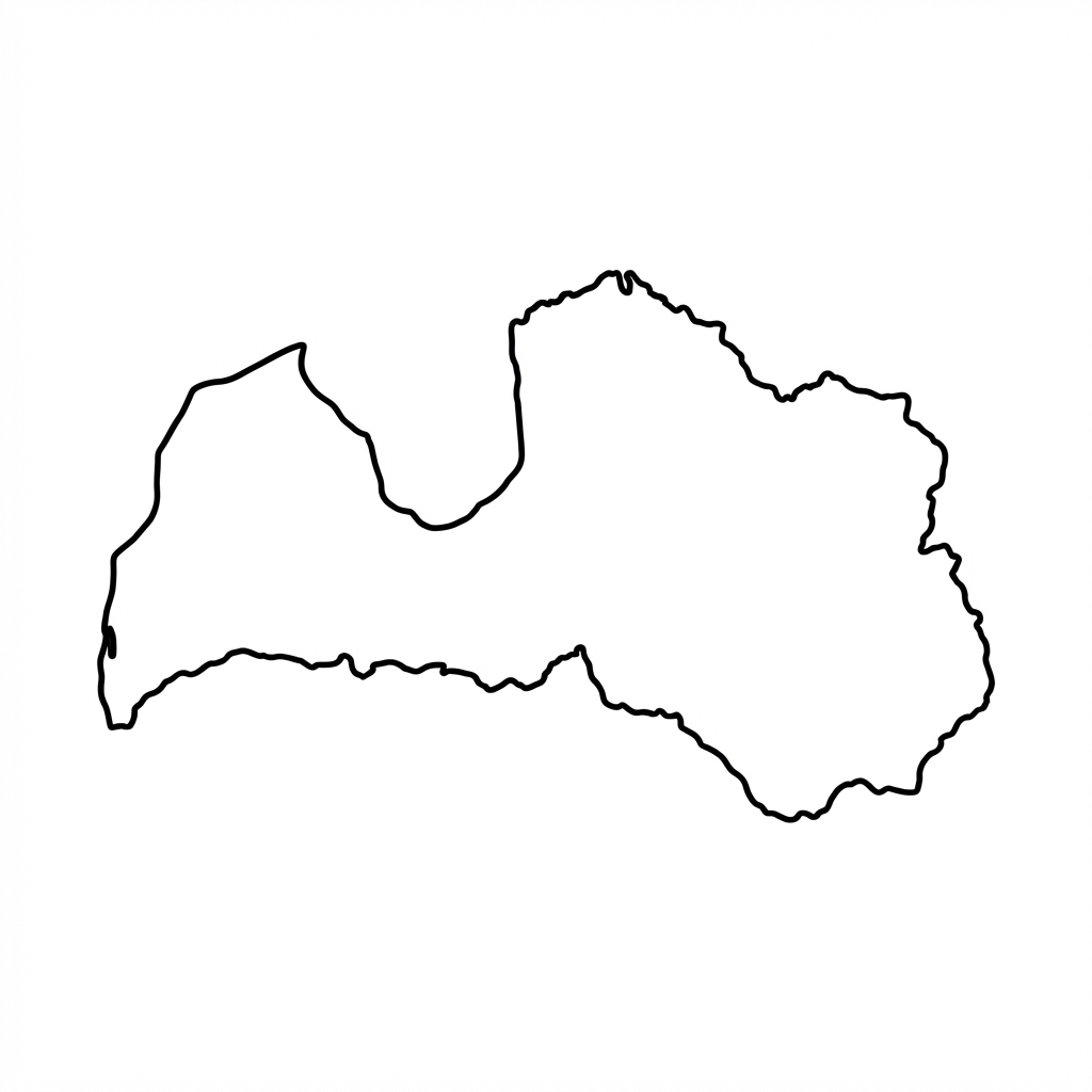 Map of Latvia
